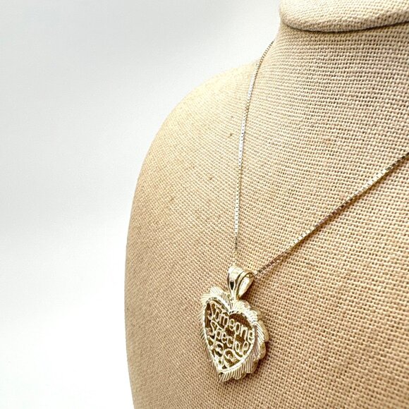 VTG Sterling Silver 925 Someone Special Heart Pendant Necklace Size 17.5" Length - Picture 5 of 13